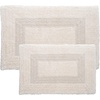 image:imageBathroom Rugs  2  Piece Cotton Bathroom Mat Set  Machine Washable Bath Mats for Washroom Kitchen or Laundry Room by Lavish Home BrickIvory