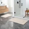 image:imageBathroom Rugs  2  Piece Cotton Bathroom Mat Set  Machine Washable Bath Mats for Washroom Kitchen or Laundry Room by Lavish Home BrickIvory