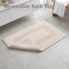 image:imageBathroom Rugs  2  Piece Cotton Bathroom Mat Set  Machine Washable Bath Mats for Washroom Kitchen or Laundry Room by Lavish Home BrickIvory