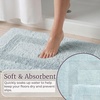 image:imageBathroom Rugs  2  Piece Cotton Bathroom Mat Set  Machine Washable Bath Mats for Washroom Kitchen or Laundry Room by Lavish Home BrickSeafoam