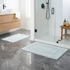 image:imageBathroom Rugs  2  Piece Cotton Bathroom Mat Set  Machine Washable Bath Mats for Washroom Kitchen or Laundry Room by Lavish Home BrickSeafoam