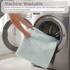 image:imageBathroom Rugs  2  Piece Cotton Bathroom Mat Set  Machine Washable Bath Mats for Washroom Kitchen or Laundry Room by Lavish Home BrickSeafoam