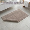 image:imageBathroom Rugs  2  Piece Cotton Bathroom Mat Set  Machine Washable Bath Mats for Washroom Kitchen or Laundry Room by Lavish Home BrickTaupe