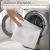 image:imageBathroom Rugs  2  Piece Cotton Bathroom Mat Set  Machine Washable Bath Mats for Washroom Kitchen or Laundry Room by Lavish Home BrickWhite