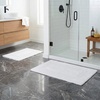 image:imageBathroom Rugs  2  Piece Cotton Bathroom Mat Set  Machine Washable Bath Mats for Washroom Kitchen or Laundry Room by Lavish Home BrickWhite