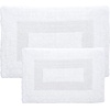 image:imageBathroom Rugs  2  Piece Cotton Bathroom Mat Set  Machine Washable Bath Mats for Washroom Kitchen or Laundry Room by Lavish Home BrickWhite