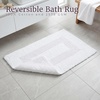 image:imageBathroom Rugs  2  Piece Cotton Bathroom Mat Set  Machine Washable Bath Mats for Washroom Kitchen or Laundry Room by Lavish Home BrickWhite