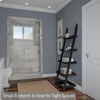image:imageBookshelf  5Tier Ladder Shelf with Leaning Look  Bookcase for Home Decor and Office Storage  Freestanding Book Shelves by Lavish Home WhiteBlack