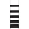 image:imageBookshelf  5Tier Ladder Shelf with Leaning Look  Bookcase for Home Decor and Office Storage  Freestanding Book Shelves by Lavish Home WhiteBlack