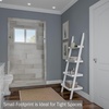 image:imageBookshelf  5Tier Ladder Shelf with Leaning Look  Bookcase for Home Decor and Office Storage  Freestanding Book Shelves by Lavish Home WhiteWhite