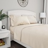 image:imageBrushed Microfiber Sheet Set 3 Piece Embossed Checkered Bed Linens Deep Pocket Fitted amp Flat Sheets Plus A Pillowcase by Lavish Home Twin BlueChampagne