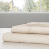 image:imageBrushed Microfiber Sheet Set 3 Piece Embossed Checkered Bed Linens Deep Pocket Fitted amp Flat Sheets Plus A Pillowcase by Lavish Home Twin BlueChampagne