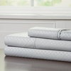 image:imageBrushed Microfiber Sheet Set 3 Piece Embossed Checkered Bed Linens Deep Pocket Fitted amp Flat Sheets Plus A Pillowcase by Lavish Home Twin BluePlatinum