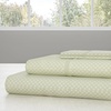 image:imageBrushed Microfiber Sheet Set 3 Piece Embossed Checkered Bed Linens Deep Pocket Fitted amp Flat Sheets Plus A Pillowcase by Lavish Home Twin BlueSage