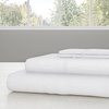 image:imageBrushed Microfiber Sheet Set 3 Piece Embossed Checkered Bed Linens Deep Pocket Fitted amp Flat Sheets Plus A Pillowcase by Lavish Home Twin BlueWhite