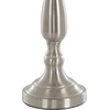 image:imageBrushed Steel Table Lamps  Set of 2 Traditional Accent Lights with LED Bulbs  Home Dcor for Bedroom Living Room Office or Entry by Lavish Home