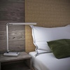 image:imageLED Desk Lamp  Contemporary Reading Light with 36 LEDs and 2 Rigid Adjustable Arms for Home Office Bedside or Dorm Room  by Lavish Home WhiteSilver