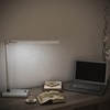 image:imageLED Desk Lamp  Contemporary Reading Light with 36 LEDs and 2 Rigid Adjustable Arms for Home Office Bedside or Dorm Room  by Lavish Home WhiteSilver