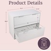 image:imageLavish Home 2 Drawer File Cabinet Printer Stand White 305x1575x255