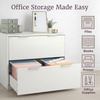 image:imageLavish Home 2 Drawer File Cabinet Printer Stand White 305x1575x255