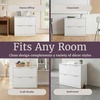 image:imageLavish Home 2 Drawer File Cabinet Printer Stand White 305x1575x255