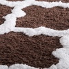 image:imageLavish Home 2 Piece Bathroom Rug Set  41x245 Inch and 34x21 Inch 100 Cotton Bath Mats with Textured Trellis Print for Elegant Bathroom Decor  Bath Rugs Non Slip Washable Bathmats Navy BlueChocolate