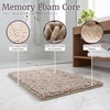image:imageLavish Home 2 Piece Memory Foam Shag Bath Mat  Ivory