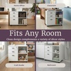 image:imageLavish Home 3 Drawer File Cabinet with Lock White 315 x 157 x 26