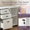 image:imageLavish Home 3 Drawer File Cabinet with Lock White 315 x 157 x 26