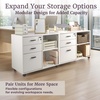 image:imageLavish Home 3 Drawer File Cabinet with Lock White 315 x 157 x 26