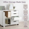 image:imageLavish Home 5 Drawer Office Storage Cabinet White 3075x1575x2543