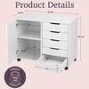 image:imageLavish Home 5 Drawer Office Storage Cabinet White 3075x1575x2543