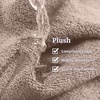 image:imageLavish Home 6 Piece Bathroom Towels Set  525GSM 100 Cotton Bathroom Essentials  2 Bath Sheets 2 Hand Towels and 2 Wash Cloths for Bath Shower Gym Spa and Dorm Room EggplantTaupe and Black