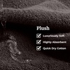 image:imageLavish Home 6 Piece Bathroom Towels Set  525GSM 100 Cotton Bathroom Essentials  2 Bath Sheets 2 Hand Towels and 2 Wash Cloths for Bath Shower Gym Spa and Dorm Room EggplantCharcoal Gray