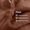 image:imageLavish Home 6 Piece Bathroom Towels Set  525GSM 100 Cotton Bathroom Essentials  2 Bath Sheets 2 Hand Towels and 2 Wash Cloths for Bath Shower Gym Spa and Dorm Room EggplantChocolate