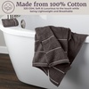 image:imageLavish Home 6 Piece Bathroom Towels Set  525GSM 100 Cotton Bathroom Essentials  2 Bath Sheets 2 Hand Towels and 2 Wash Cloths for Bath Shower Gym Spa and Dorm Room EggplantCharcoal Gray