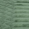 image:imageLavish Home 6Piece Cotton Deluxe Plush Bath Towel Set  Chevron Pattern Plush Sculpted Spa Luxury Decorative Body Hand and Face Towels Green