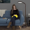 image:imageLavish Home 721438 Full Spectrum Natural Sunlight Floor Lamp with Bendable NeckReading Craft Studying and Esthetician Light 625 BrownBrown