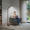 image:imageLavish Home 721438 Full Spectrum Natural Sunlight Floor Lamp with Bendable NeckReading Craft Studying and Esthetician Light 625 BrownBrown