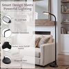 image:imageLavish Home Adjustable Floor Lamp for Bedroom  Full Spectrum Natural Sunlight Lamp for Office with Bendable Neck for Reading Light Craft Studying and Esthetician Light  Black
