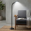 image:imageLavish Home Adjustable Floor Lamp for Bedroom  Full Spectrum Natural Sunlight Lamp for Office with Bendable Neck for Reading Light Craft Studying and Esthetician Light  Black