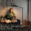 image:imageLavish Home Adjustable Floor Lamp for Bedroom and Living Room Decor  Pharmacy Floor Lamp with Adjustable Heights 360 Degree Swing Arm and Stable Base  Task Light for Reading and Crafts BlackBlack