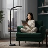 image:imageLavish Home Adjustable LED Floor Lamp with Bendable Neck  Full Spectrum Natural Sunlight LED Lamp for Bedroom and Living Room  Reading Craft and Esthetician Light Black