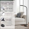 image:imageLavish Home Adjustable LED Floor Lamp with Bendable Neck  Full Spectrum Natural Sunlight LED Lamp for Bedroom and Living Room  Reading Craft and Esthetician Light Black