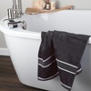 image:imageLavish Home Bathroom Towels Set Bathroom Accessories Beige Set of 6Charcoal Gray