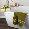 image:imageLavish Home Bathroom Towels Set Bathroom Accessories Beige Set of 6Green