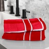 image:imageLavish Home Bathroom Towels Set Bathroom Accessories Beige Set of 6Red