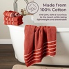 image:imageLavish Home Bathroom Towels Set Bathroom Accessories Brick Red Set of 6