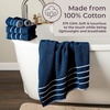 image:imageLavish Home Bathroom Towels Set Bathroom Accessories Navy Set of 6
