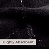 image:imageLavish Home Bathroom Towels Set Bathroom Essentials Black Set of 8